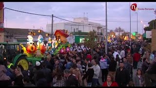 Cabalgata de Reyes Magos 2015 Avda HuelvaPino Sanlúcar de Barrameda [upl. by Gildas]