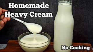 How to Make Heavy Cream from MILK at Home  Just 1 Ingredient [upl. by Metcalf]