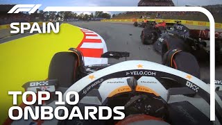 Norris And Hamilton Collide And The Top 10 Onboards  2023 Spanish Grand Prix  Qatar Airways [upl. by Assecnirp]