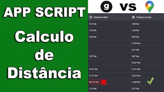 App Script  Como calcular distância pelo Google Maps na Planilha [upl. by Marlie985]