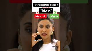 How NOT to pronounce the word  Monk english pronunciation uk us spokenenglish [upl. by Brader]