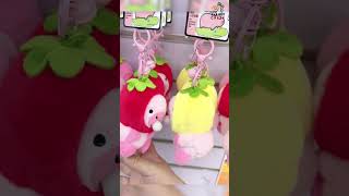 Adorable Pink Plush Capybara Blowing Bubbles Keychain [upl. by Eimmaj]