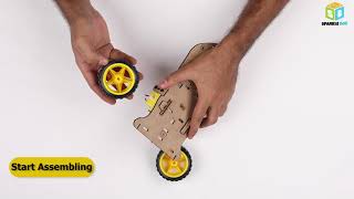 How to make an Obstacle Avoiding Robot  Sparklebox Robotics Kit  Robotics  Sparkle Box [upl. by Richardo]