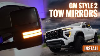 GM Style 2 Tow Mirrors Installation Guide by Boost Auto  20232024 Chevrolet Colorado amp GMC Canyon [upl. by Ylam]