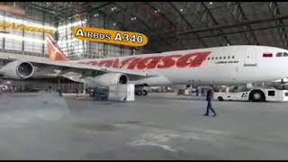 Conviasa Airbus A340 YV1004 in Mahan Air hangar Tehran Iran [upl. by Oribel]