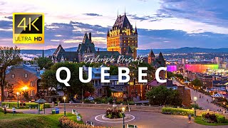 Quebec city Québec Canada 🇨🇦 in 4K ULTRA HD 60FPS Video by Drone [upl. by Hoopen88]