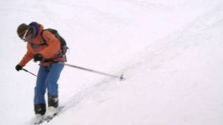 Ski Touring  Side slipping [upl. by Nylaras646]