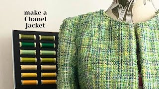 I Finished my Green Chanel Jacket 💚 Vlogmas Day 10 [upl. by Cari]