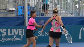 SANIA MIRZA amp BETHANIE MATTEK SANDS  BRISBANE OPEN 2017 SF  FINAL 1080P HD HIGHLIGHTS [upl. by Yemiaj]