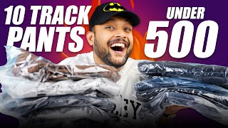 10 Best Track Pants Joggers Under 500 for Men 🔥 AmazonAJIO Pants Haul Review 2023  ONE CHANCE [upl. by Philo]