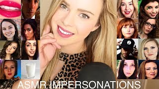 ASMR IMPERSONATIONS OF THE TOP ASMRTISTS [upl. by Adnuhsor211]