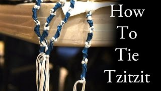 How to Tie Tzitzit  TorahResource [upl. by Tigdirb]