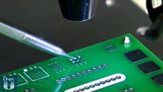 JAPAN UNIX Laser soldering レーザーはんだ付 マグネットワイヤー ロボット・自動機 [upl. by Ellenad]