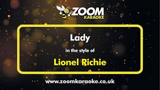 Lionel Richie  Lady  Karaoke Version from Zoom Karaoke [upl. by Sipple779]