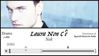 Laura Non Cè  Nek drumless  spartito PDF [upl. by Thurmann]