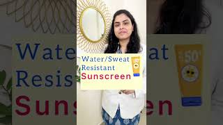 Water resistant sunscreen  Sweat resistant sunscreen for swimming oily skin best sun cream Dr Tanya [upl. by Olraced]