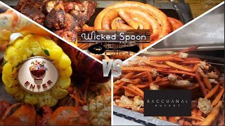 Las Vegas Buffet Battle Bacchanal vs Wicked Spoon vs Wynn Buffet Which buffet reigns supreme 🇺🇲 [upl. by Hareehahs]