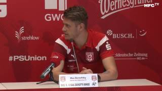 30 Spieltag FSV Zwickau  Hallescher FC Pressekonferenz vor dem Spiel [upl. by Hanny953]