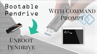 How To Unboot Pendrive From Bootable Pendrive  With Command Prompt  Find Here [upl. by Monarski465]