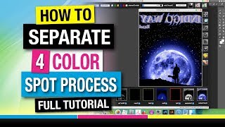 How to Screen Print Separating 4 Color Spot Simulated Process [upl. by Ellison]