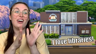 Building a Library in the Sims 4 LilSimsie shell [upl. by Bowden112]