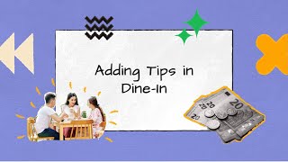 Adding Tips in Dinein  DO001  Sapaad Academy [upl. by Tenay]