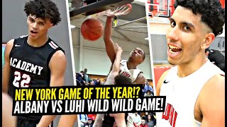 NY Game Of The Year LUHI vs Albany Academy WILD Game Ends On BUZZER BEATER In OT [upl. by Ailehpo]