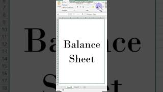 how to prepare balance sheet in excel [upl. by Aynotan]