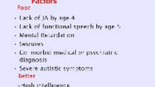 Autism  Prognostic Factors [upl. by Oetomit309]