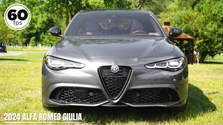 2024 Alfa Romeo Giulia Review  A NEW Look for 2024 [upl. by Marigolda663]