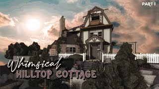 Bloxburg Whimsical Hilltop Cottage  Aesthetic Cottagecore house Speedbuild Part I [upl. by Mclaughlin]