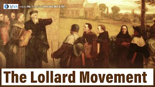 The Lollard Movement in English Literature for UGC NET DEC 2023 [upl. by Okiruy]