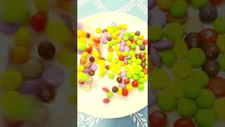 🌈 colorful candies smarties skittles gobstopper asmr asmrsounds shorts shortsfeed 🌈 [upl. by Krakow]