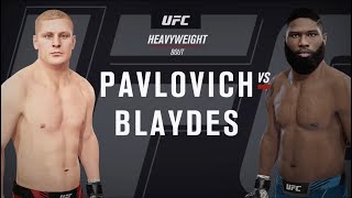 UFC Vegas 71 Pavlovich vs Blaydes UFC 4 Simulation [upl. by Aioj]