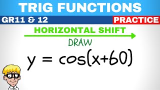 Trig functions grade 11 and 12 Horizontal shift [upl. by Ailugram192]