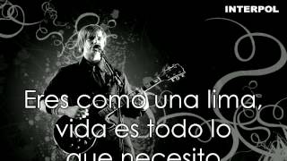 Interpol Song Seven Subtitulada Al Español [upl. by Ridglea751]