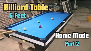 Amazing Homemade  DIY Pool Table 6feet Part 2 [upl. by Neeuq]