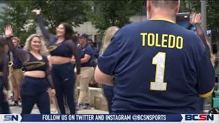 Toledo Football Ramps Up Enthusiasm at Pep Rally [upl. by Yecrad]