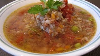 Beef Barley Soup Recipe [upl. by Vivyan]