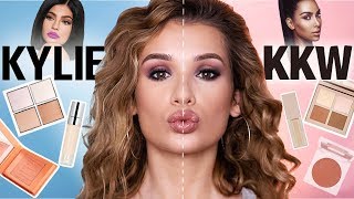 KKW vs KYLIE Full Face Comparison Whats Better [upl. by Ljoka234]