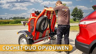 Hoe vouw je een Cochet DUO op bij Aanhangcars [upl. by Linetta]