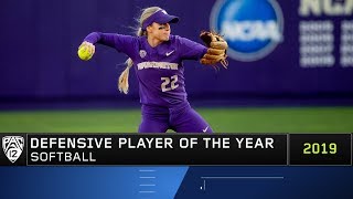 Washingtons Sis Bates repeats as Pac12 Softball Defensive Player of the Year [upl. by Enilarac626]