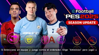 eFOOTBALL PES 2025 PPSSPP Android Update Transfers Kits 202425 Now Faces Camera PS5 Graphics HD [upl. by Vassili54]