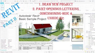 REVIT 32 START TO DRAW A NEW PROJECT WITH REVIT Tangira Gushushanya ukoresheje REVIT  Part II [upl. by Ail]