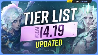 NEW UPDATED TIER LIST for PATCH 1419  League of Legends [upl. by Saraann]