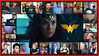 WONDER WOMAN ComicCon Trailer Reactions Mashup 30 people [upl. by Irwin]