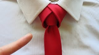 How to tie a tie  Tulip necktie knot tutorial [upl. by Enneite313]