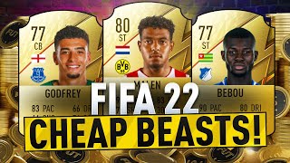 FIFA 22 CHEAP BEASTS  THE BEST CHEAP STARTER TEAM PLAYERS  OFFICIAL RATINGS AND STATS [upl. by Latsyrd]