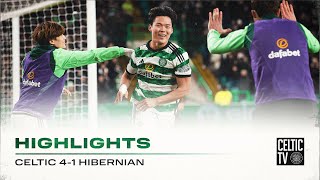 Highlights  Celtic 41 Hibernian  Champions show their strength against Hibernian in Paradise [upl. by Cindra]