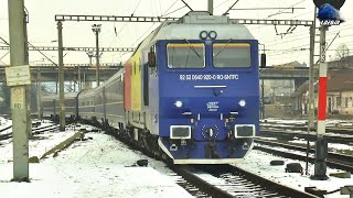 Trenul Timișoara NordIași Train în Gara Cluj Napoca Train Station  11 February 2023 [upl. by Attiuqram]